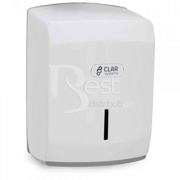 Dispenser prosop derulare centrala plastic alb I-NOVA -M1100PB